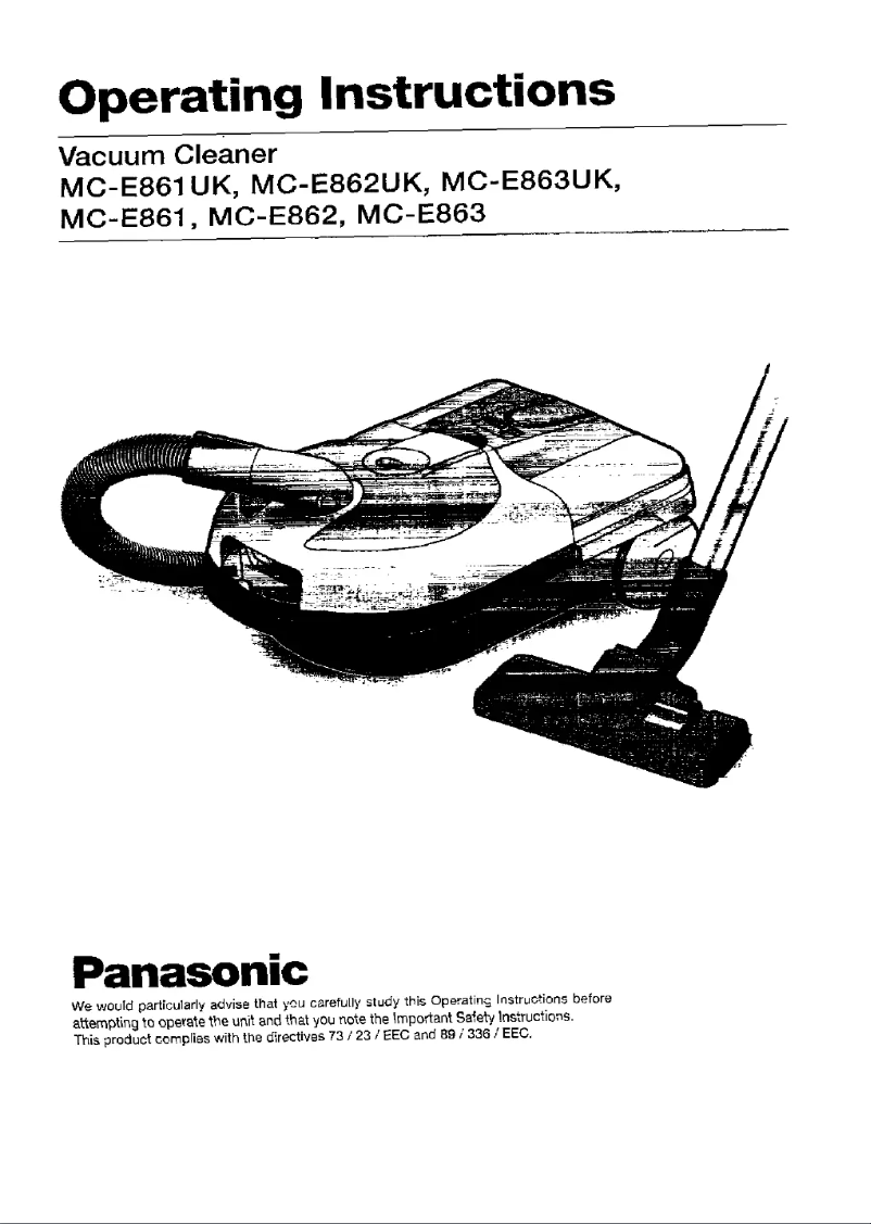 Imagen de la primera página del manual del dispositivo MC-E862