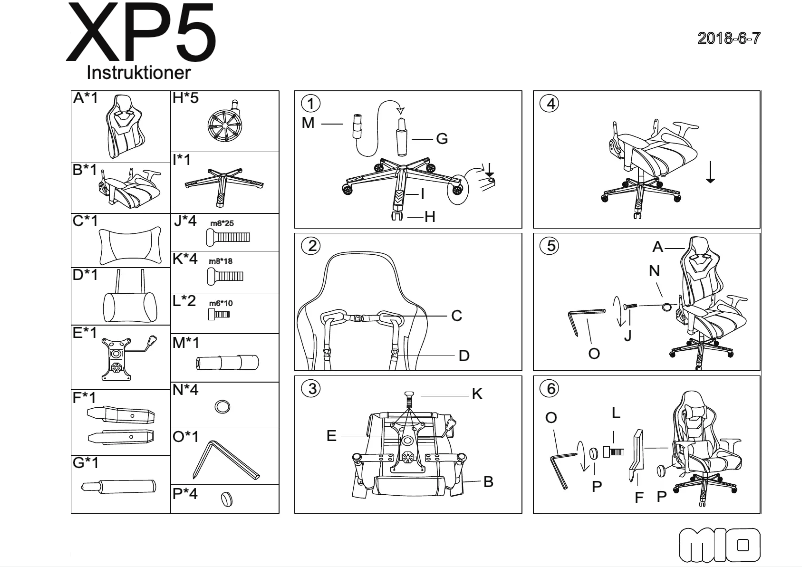 Imagen de la primera página del manual del dispositivo XP5