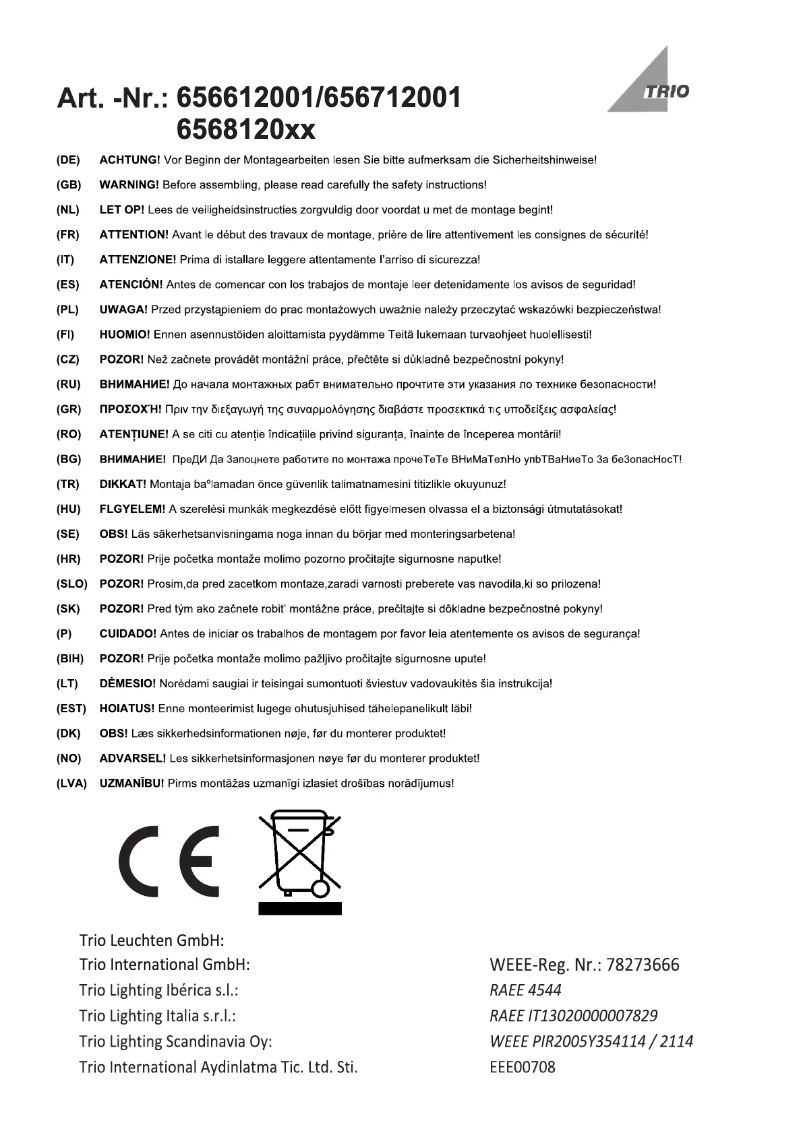 Imagen de la primera página del manual del dispositivo Vancouver 656812079