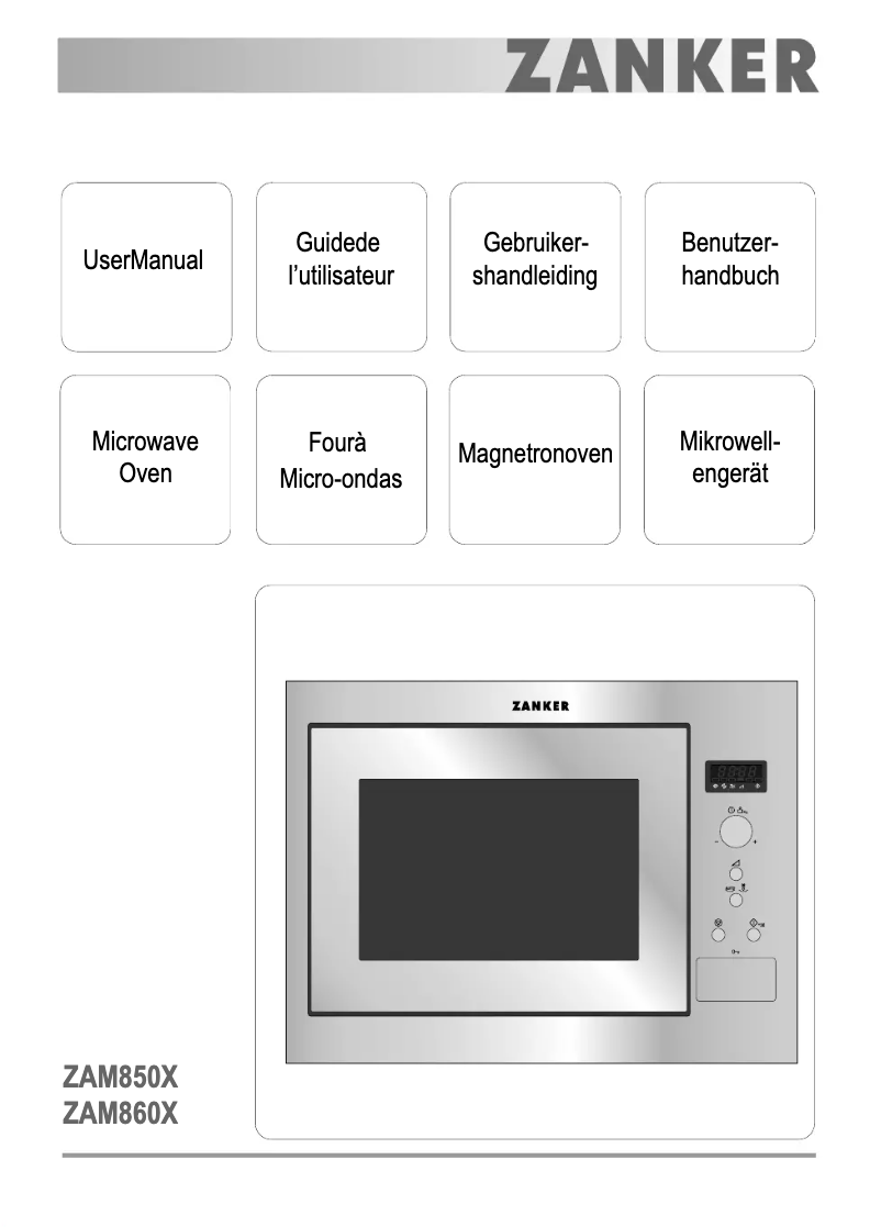 Página 1 del manual Manual de usuario Zanker ZAM860X