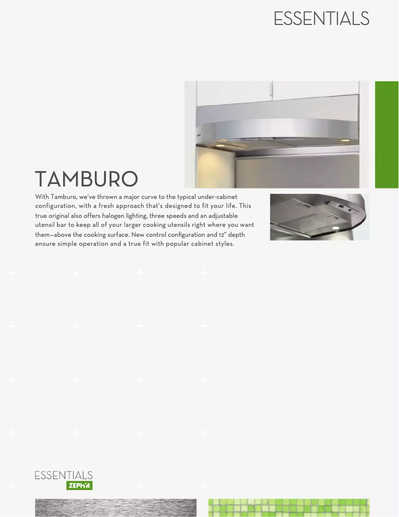 Página 1 del manual Ficha técnica Zephyr ZTAE30AS