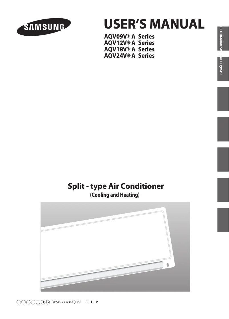 Imagen de la primera página del manual del dispositivo AQV09VBAN
