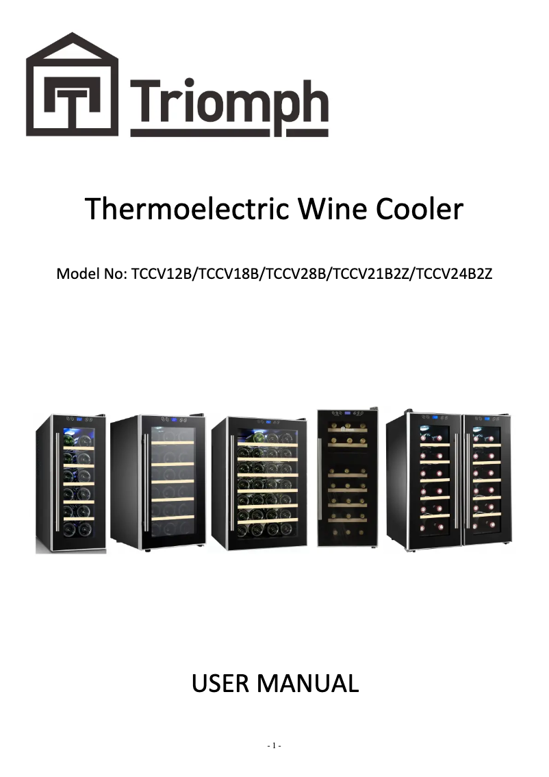 Imagen de la primera página del manual del dispositivo TCCV21B2Z