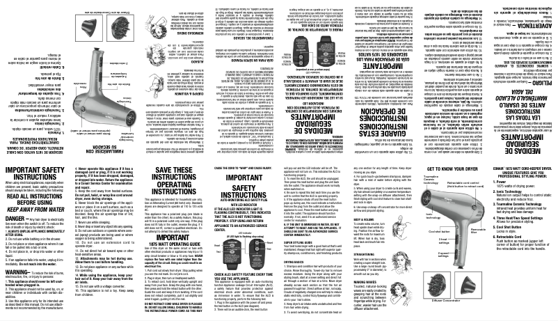 Página 1 del manual Manual de usuario Conair Cord-Keeper 1875