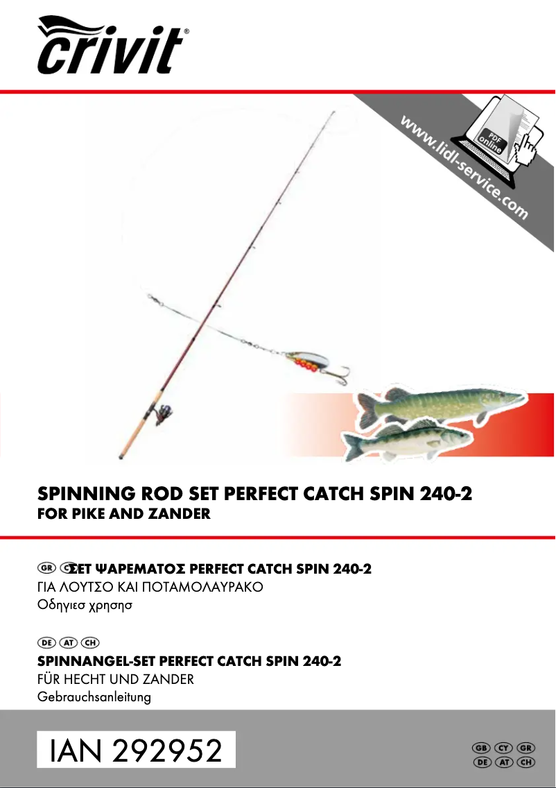 Página 1 del manual Manual de usuario Crivit IAN 292952