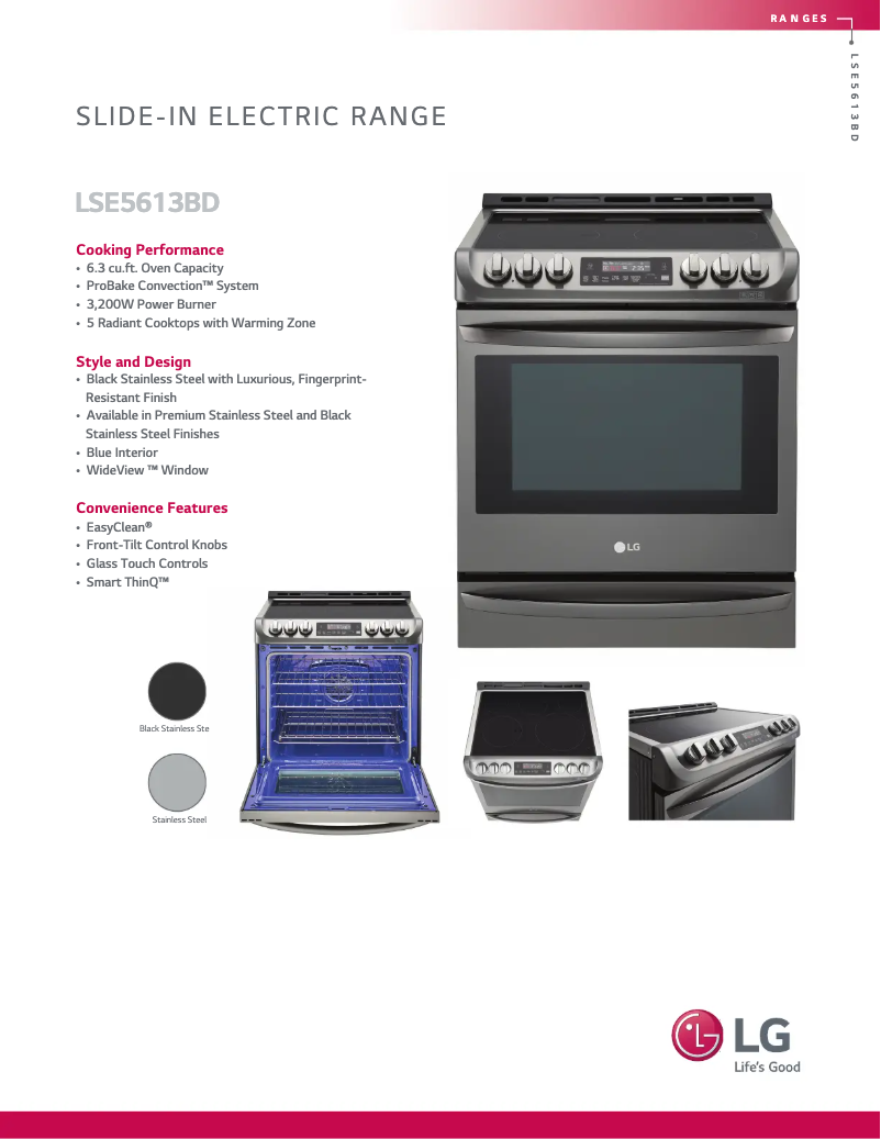 Página nº 1 - Ficha técnica LG LSE5613BD