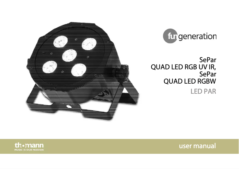 Imagen de la primera página del manual del dispositivo SePar Quad