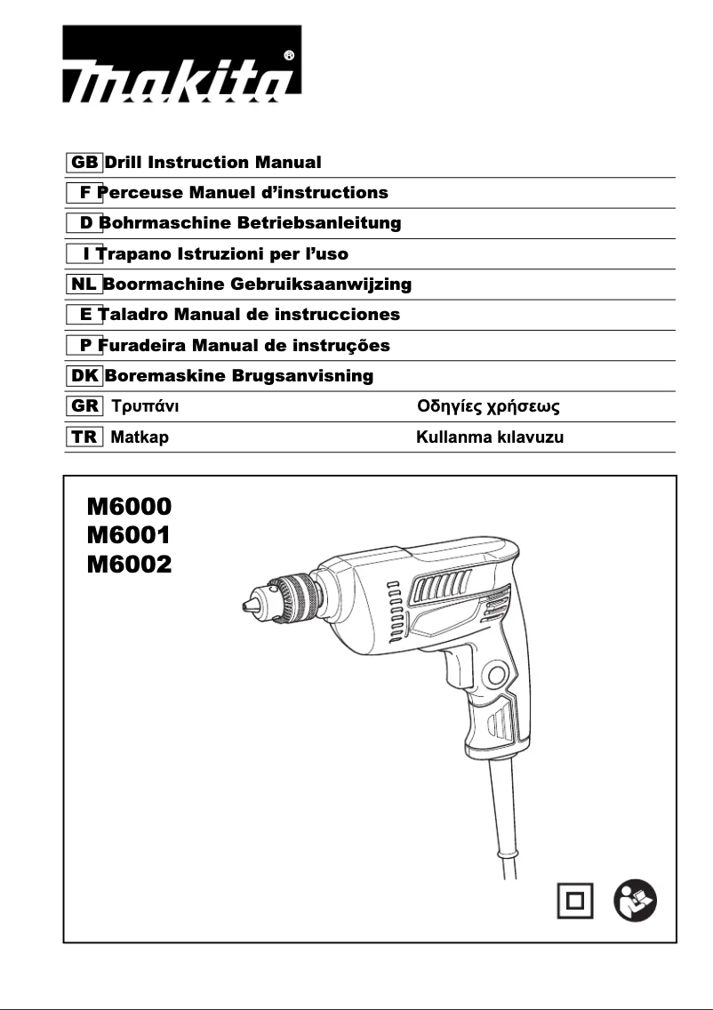 Página 1 del manual Manual de usuario Makita M6001