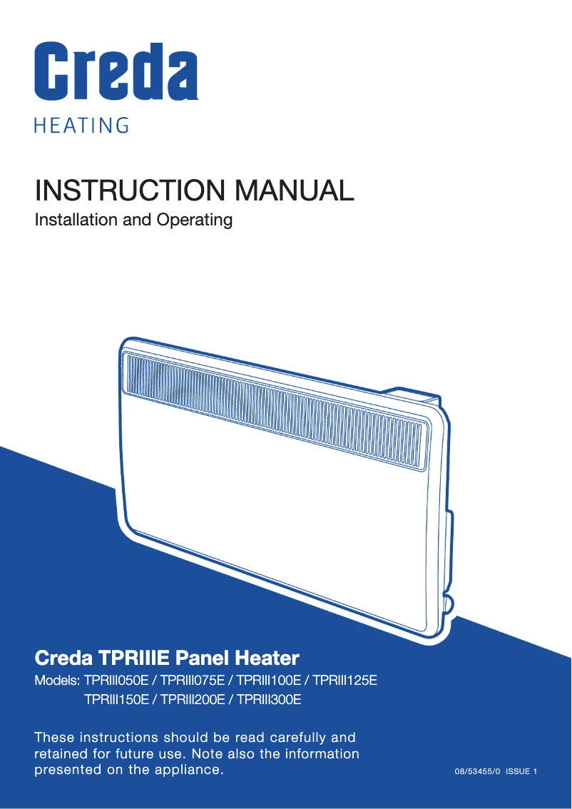 Imagen de la primera página del manual del dispositivo TPRIII075E