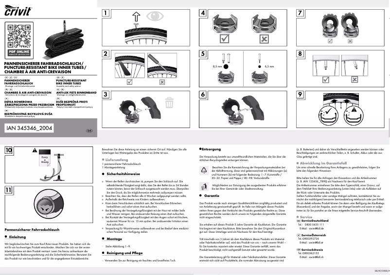Imagen de la primera página del manual del dispositivo IAN 345346