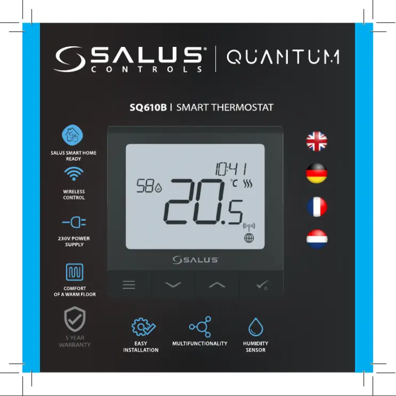 Imagen de la primera página del manual del dispositivo SQ610B