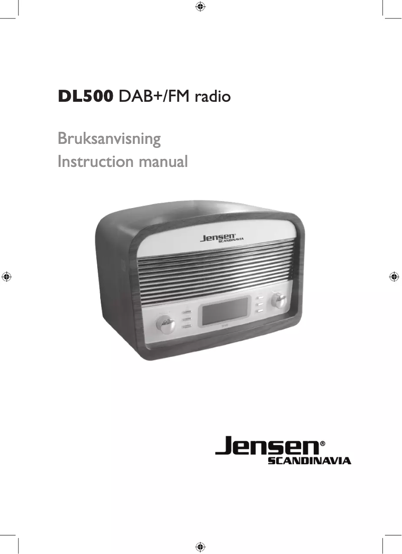 Página 1 del manual Manual de usuario Jensen DL500