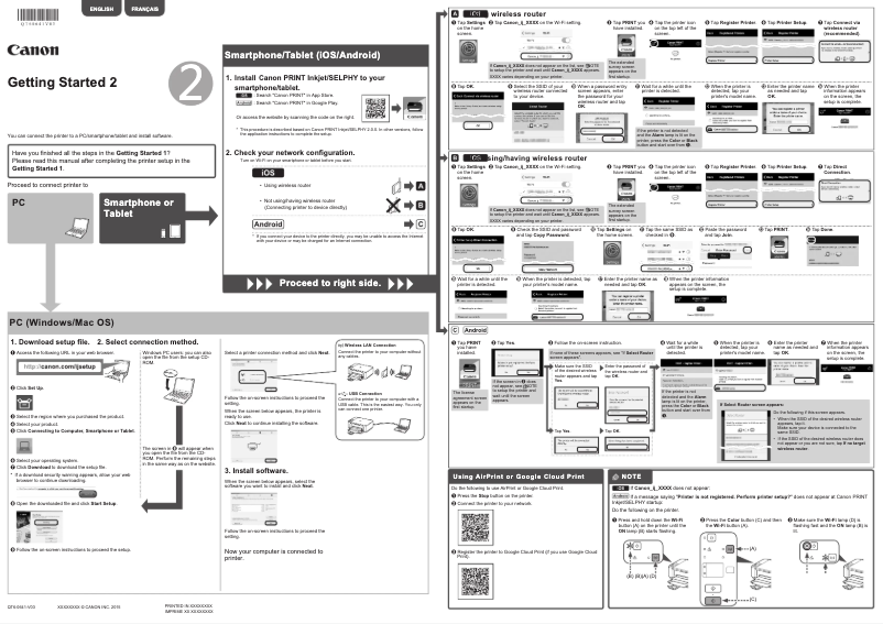Imagen de la primera página del manual del dispositivo PIXMA MG3610