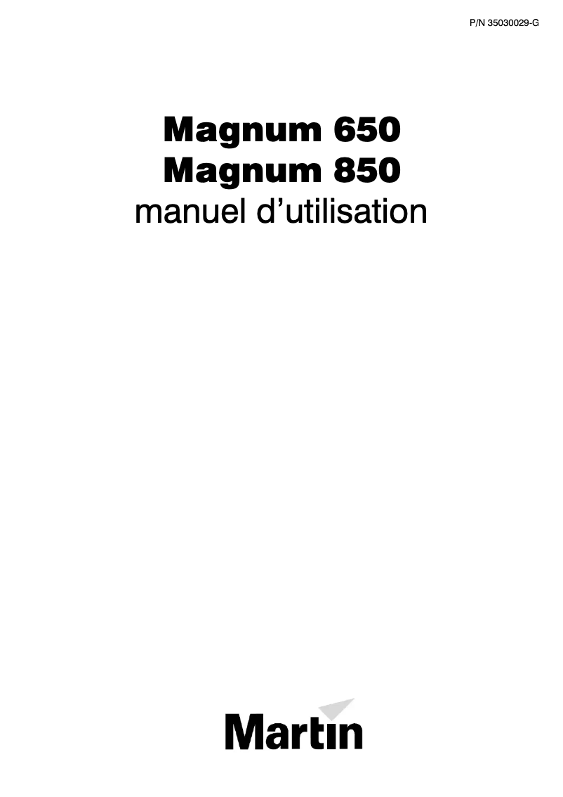 Imagen de la primera página del manual del dispositivo Magnum 650