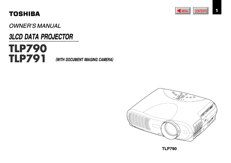 Página nº 1 - Manual de usuario Toshiba TLP791