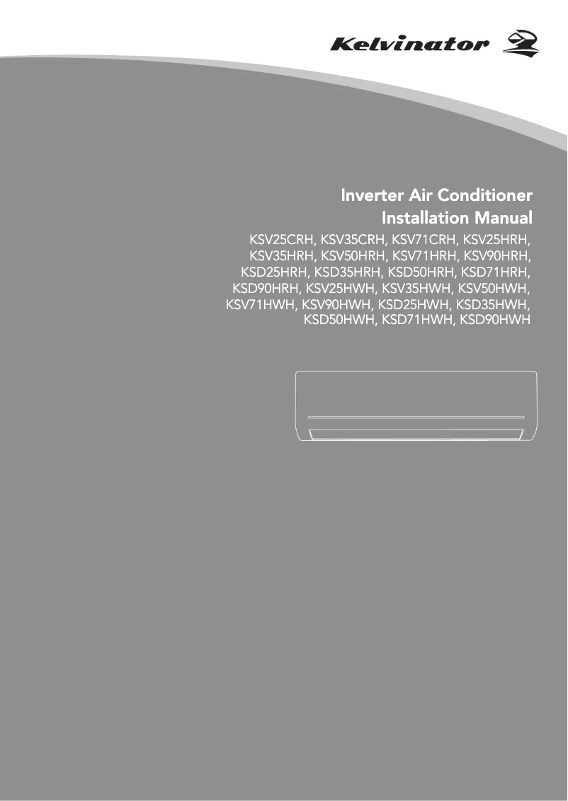 Imagen de la primera página del manual del dispositivo KSV25HWH