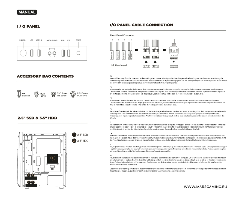 Imagen de la primera página del manual del dispositivo MC-X7