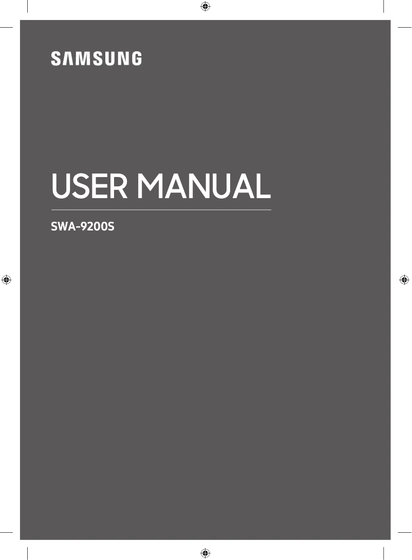 Página 1 del manual Manual de usuario Samsung SWA-9200S