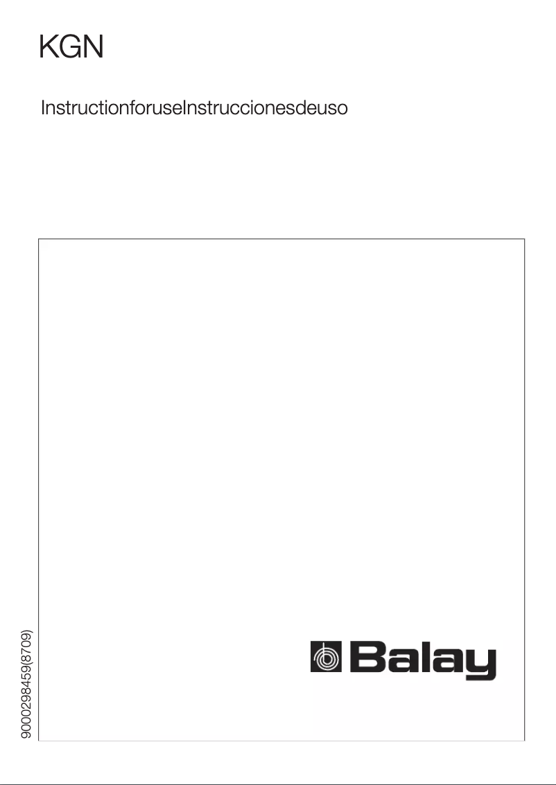 Página 1 del manual Manual de usuario Balay 3KFP7665AD