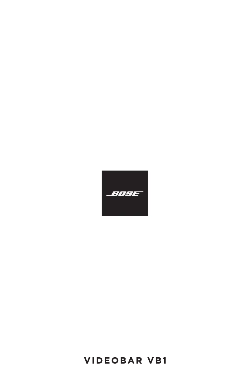 Imagen de la primera página del manual del dispositivo Videobar VB1