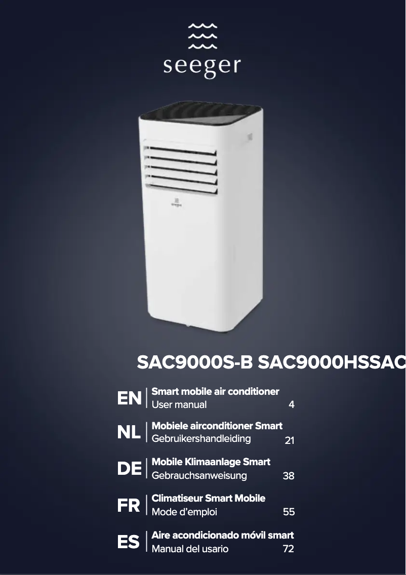 Imagen de la primera página del manual del dispositivo SAC9000HS