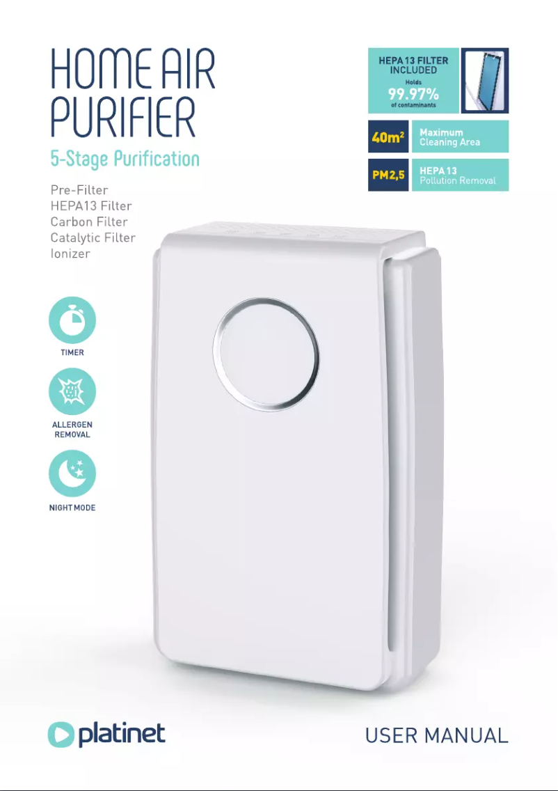 Página 1 del manual Manual de usuario Platinet PAPHEPA13