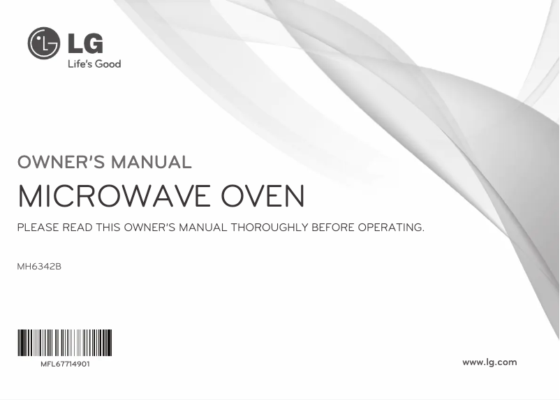 Página 1 del manual Manual de usuario LG MH6342B