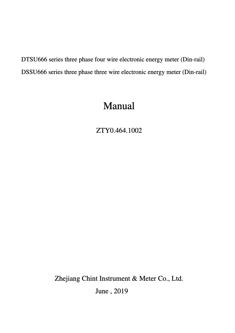 Página 1 del manual Manual de usuario Deye CHNTDTSU666