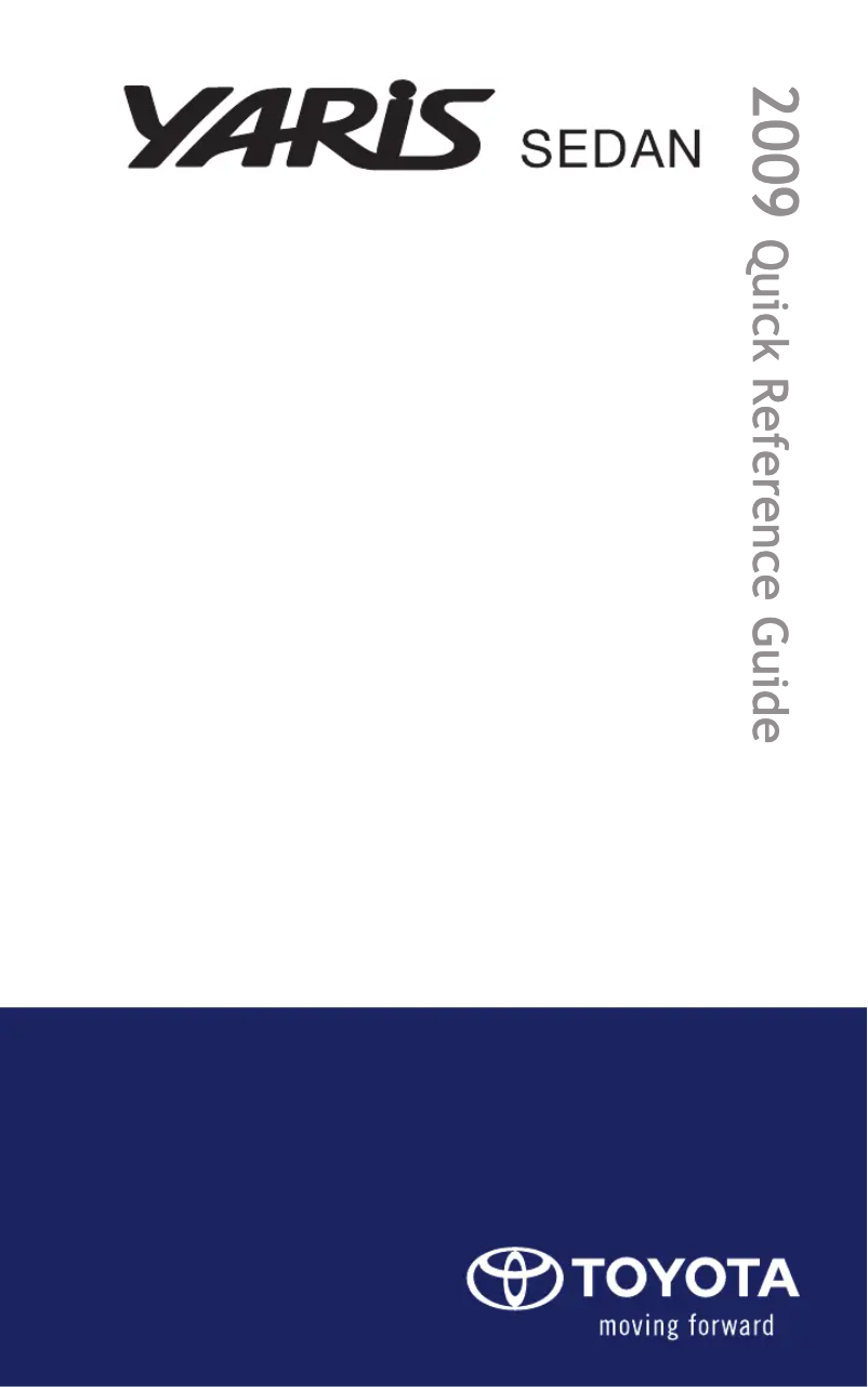 Página 1 del manual Manual de usuario Toyota Yaris Sedan (2009)
