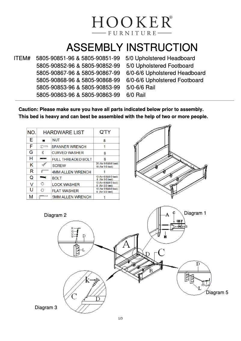 Imagen de la primera página del manual del dispositivo 5805-90866-99