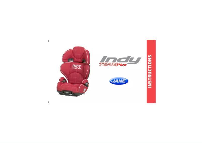 Página nº 1 - Manual de usuario Jane Indy Team Plus