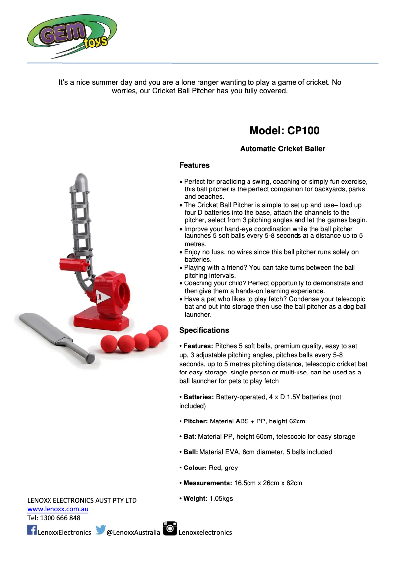 Imagen de la primera página del manual del dispositivo CP100