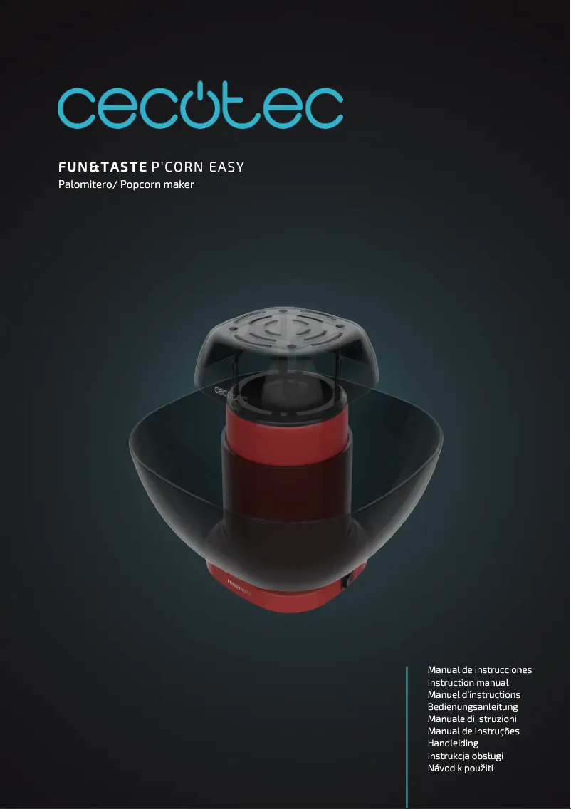 Imagen de la primera página del manual del dispositivo Fun&Taste P’Corn Easy