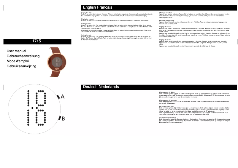 Página 1 del manual Manual de usuario Davis Kate 1715