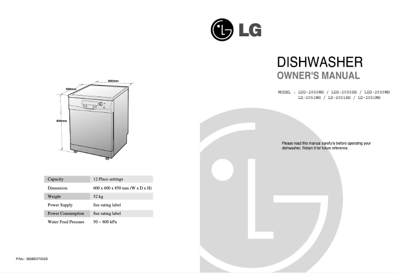 Página 1 del manual Manual de usuario LG LD-2051WH