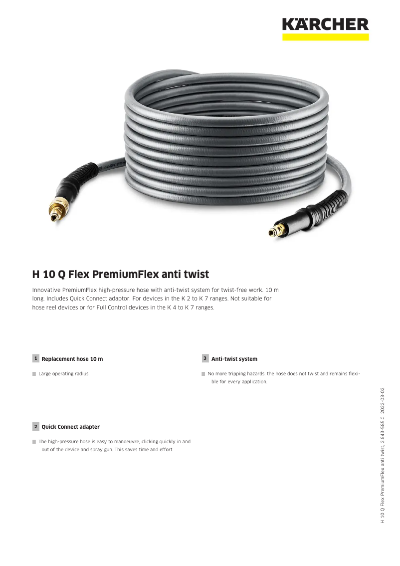 Imagen de la primera página del manual del dispositivo H 10 Q Flex PremiumFlex