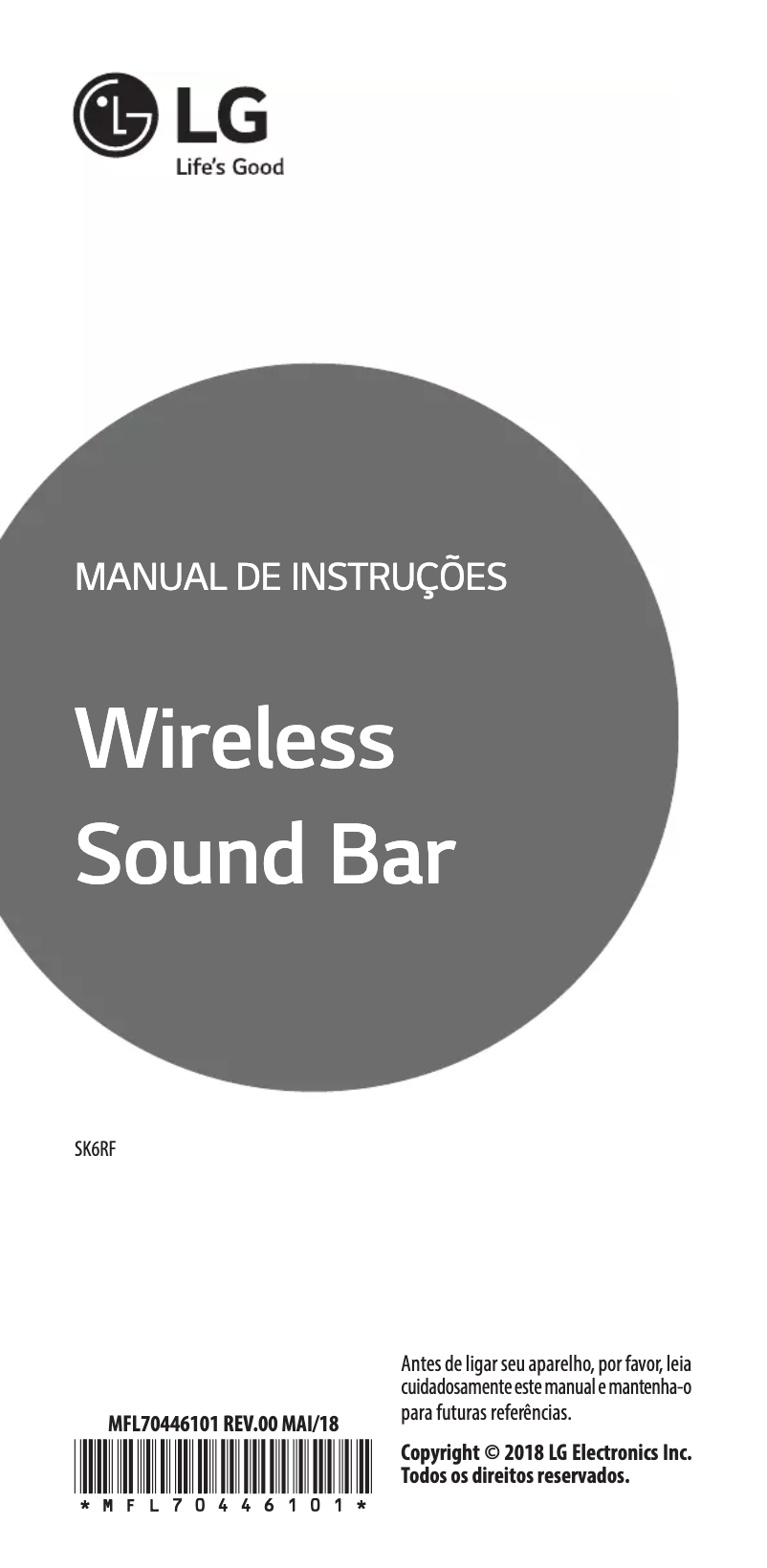 Página nº 1 - Manual de usuario LG SK6RF