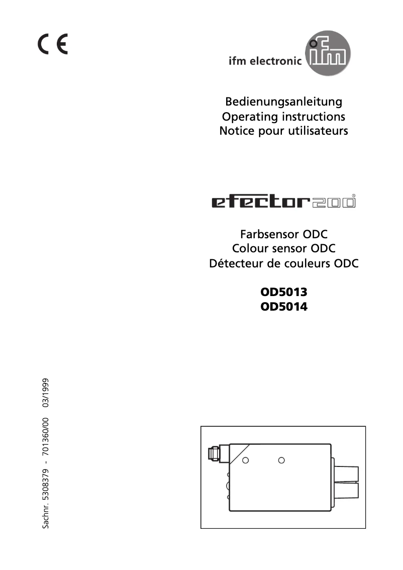 Imagen de la primera página del manual del dispositivo OD5013