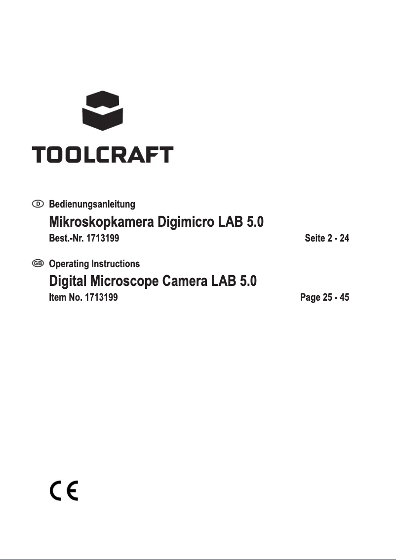 Página 1 del manual Manual de usuario Toolcraft LAB 5.0