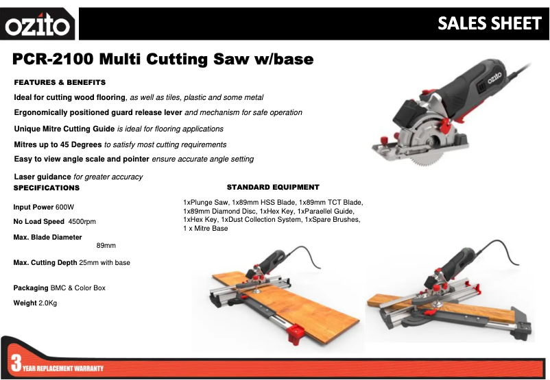 Imagen de la primera página del manual del dispositivo PCR-2100