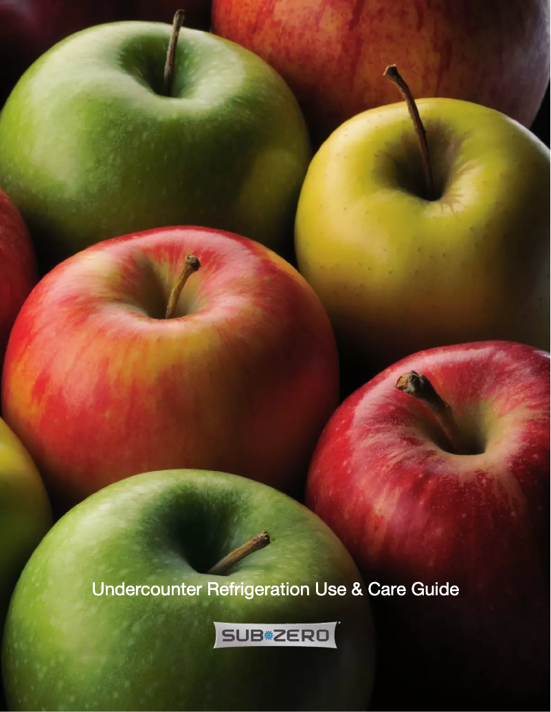 Página 1 del manual Manual de uso y mantenimiento Sub-Zero UC-24BG/O-LH