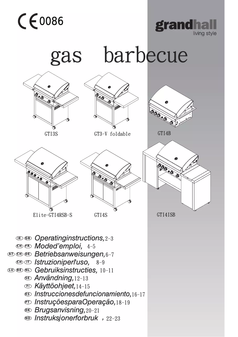 Página nº 1 - Manual de usuario Grandhall Elite G4 Built-in