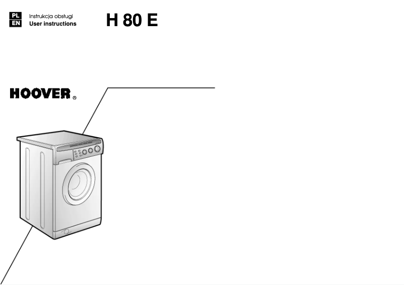 Página 1 del manual Manual de usuario Hoover H80 E PL
