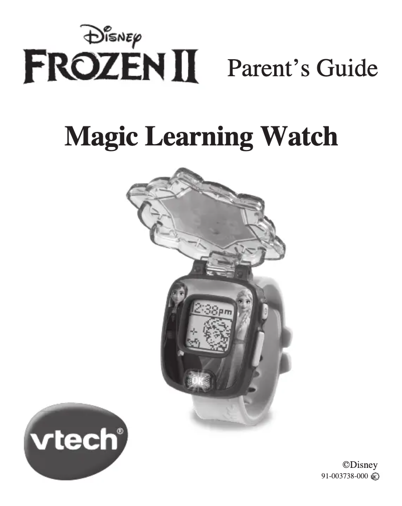 Imagen de la primera página del manual del dispositivo Frozen 2 Magic Learning Watch