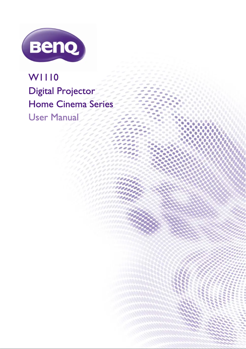 Imagen de la primera página del manual del dispositivo W1110