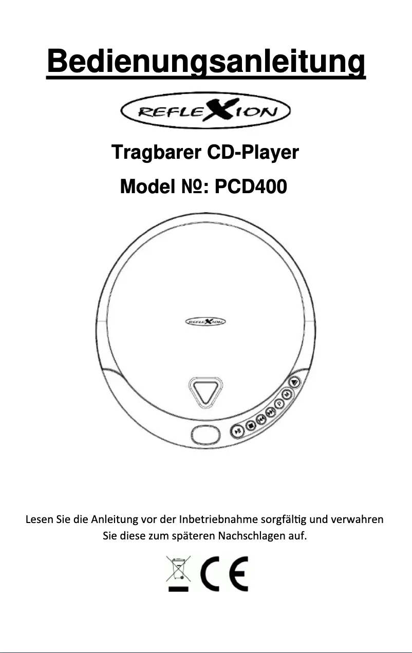 Página nº 1 - Manual de usuario Reflexion PCD400