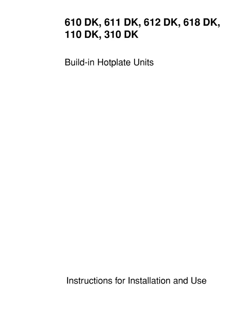 Imagen de la primera página del manual del dispositivo 610DK