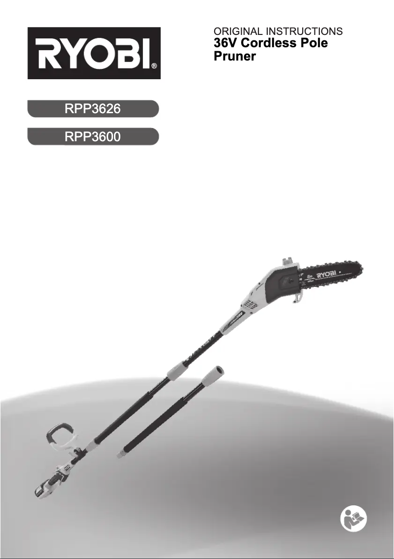 Página 1 del manual Manual de usuario RYOBI RPP3600