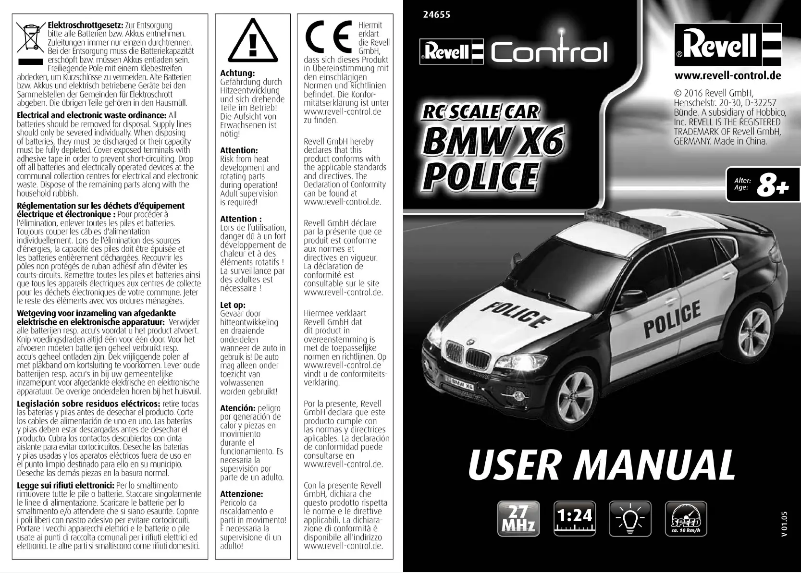 Imagen de la primera página del manual del dispositivo BMW X6 Police