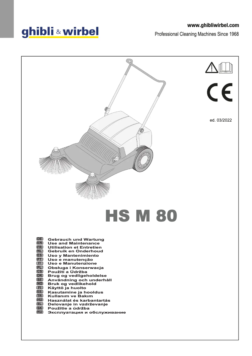 Imagen de la primera página del manual del dispositivo HS M 80